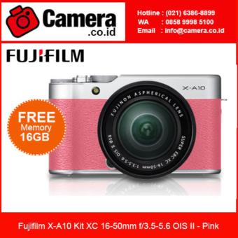 Fujifilm X-A10 Kit XC 16-50mm f/3.5-5.6 OIS II - Pink +FREE SDHC 16GB  