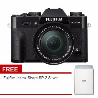 Fujifilm X-T20 Kit 16-50mm Black + Fujifilm Instax Share SP-2 Silver  