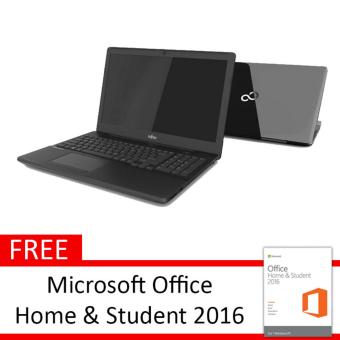 Fujitsu Lifebook AH556 014 - 15.6" - i5-6200U - 4GB - 500GB - VGA 2GB - Win 10 - Hitam + Free Microsoft Office Home & Student 2016  