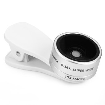 Gambar FUNIPICA F   13086.08 cm 1 0.36 x Super sudut lebar 15 x lensamakro dengan lensa kit klip topi (keping)