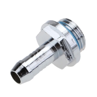 Gambar G1 4 Thread Soft Tube Hose Connector for PC Water Cooling System Accessory(Silver) 7.2mm   intl