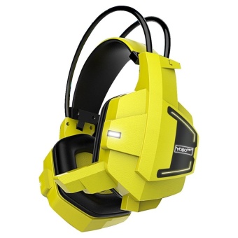 Gambar Gamer Headset Deep Bass Microphone Protable Audio Earphone (yellow)   intl