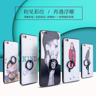 Gambar Garis Depan Perisai Ukiran 3 Dimensi Kartun Handphone Shell Shell Pelindung