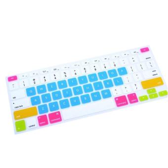 Gambar Ghz Candy Color Silicone Keyboard Cover Protector Skin for MacbookAir 15   Pro 15 Inch   Biru