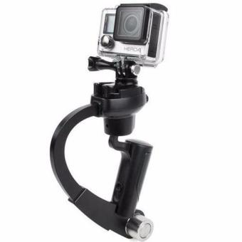 Gimbal Handheld Steadicam Steadycam Curve Video Stabilizer forGopro Hero 4 3 Sjcam SJ4000 SJ7000 Xiaomi Yi Action Camera(Black) -intl