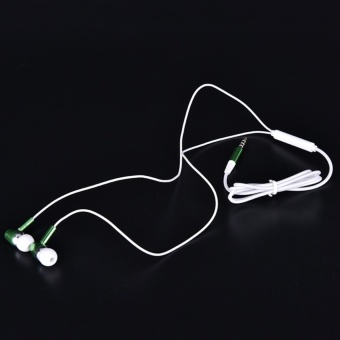 Gambar Glow In The Dark Earphones Luminous Headphones Night Light GlowingHeadset In Ear Stereo Sport Headphone With Mic Green   intl