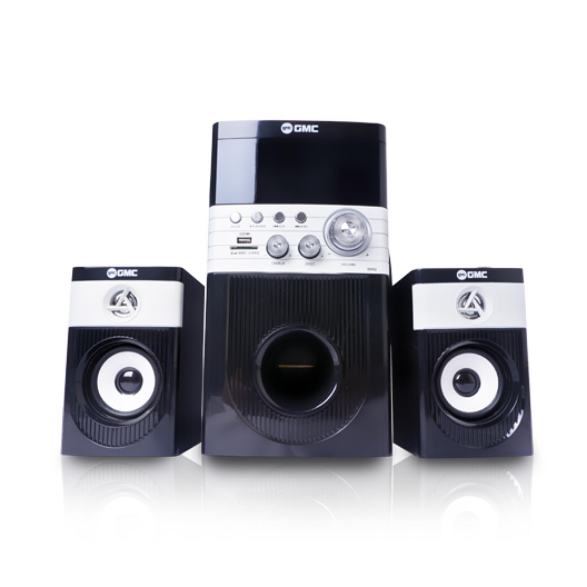 PROMO GMC 888Q Speaker (AV in, SD Card, USB) Putih - Khusus JABODETABEK