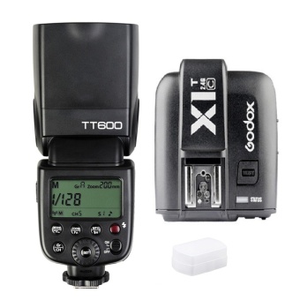 Gambar Godox TT600 GN60 2.4G Camera Flash Speedlite+Godox X1C T 2.4GHz TTL Wireless Trigger Single Transmitter for Canon   intl