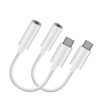 Gambar Gogerstar 2 Pack Type C to 3.5mm Headphone Jack Adapter, Type C 3.1Male to 3.5mm Female Stereo Audio Headphone Cable for Motorola MotoZ Series, Macbook Pro, LeEco Le 2 Max 2 and More   intl