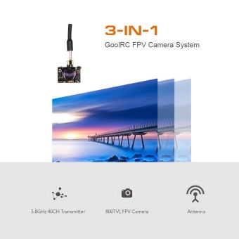 GoolRC 800TV FPV Camera 5.8G 40CH 25/100/200mW Transmitter IPEX Antenna For Inductrix QX90 H36 T36 NH-010 Micro Racing Drone - Intl Mei 2018 - 3 GoolRC 800TV FPV Camera 5.8G 40CH 25/100/200mW Transmitter IPEX Antenna for Inductrix QX90 H36 T36 NH-010 Micro Racing Drone - intl - 3