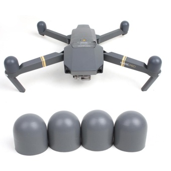 Grey Soft Silicone Caps for motors for DJI Mavic Pro Motor Cover Motor Cap Motor Protector - intl