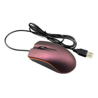 Gambar Grind Arenaceous Lenovo M20 Wired USB Gaming Mouse Lovely CuteOptical Mice for Computer Purple