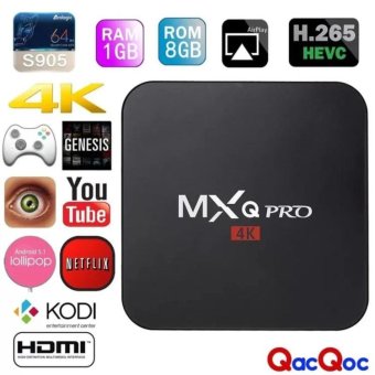 Gambar Gtop MXQ Pro Smart Android TV Box Android 5.1 Amlogic S905 QuadCore XBMC UHD 4K 1G   8G Mini PC WiFi H.265 DLNA Miracast HD MediaPlayer UK Plug