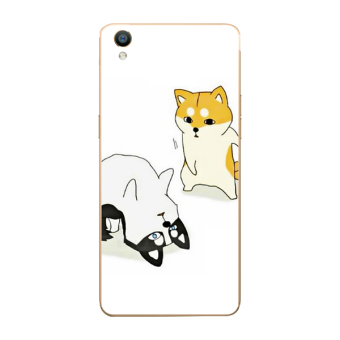 Gambar Ha Anjing Oppor9 R9plus F1 Jepang Dan Korea Selatan Menyenangkan Dua Lanyard Soft Shell