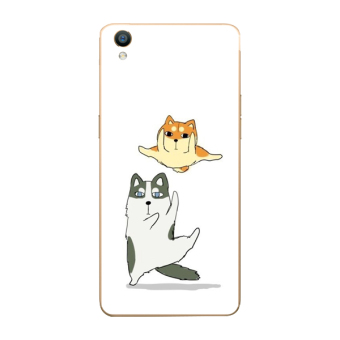 Gambar Ha Anjing Oppor9 R9plus F1 Jepang Dan Korea Selatan Menyenangkan Dua Lanyard Soft Shell