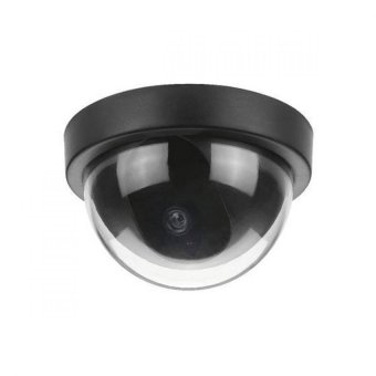 Halona - Fake CCTV Dummy CCTV LED Light Replica CCTV Palsu TiruanMencegah Kejahatan - Hitam