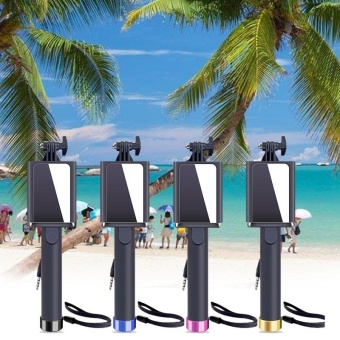 Gambar Handheld scalable Selfie Stick Monopod mirror Black gentlemanCamera Holder   intl