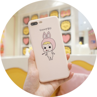 Gambar Harajuku IPhone7 Soft Boneka Kelinci Handphone Shell