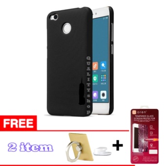 Hardcase Xiaomi Redmi 4x + Free Tempered glass + Ring phone stand Universal.  