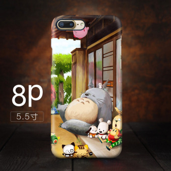 Gambar Hayao Miyazaki iphone8plus lucu kartun cangkang keras My Neighbor Totoro