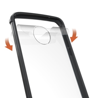 Hicase Transparent Hard Back Cover + TPU Frame Slim Scratch Protective Case Fit For Motorola Moto Z2 Play Black - Intl Juni 2018 - 3 Hicase Transparent Hard Back Cover + TPU Frame Slim Scratch Protective Case Fit for Motorola Moto Z2 Play Black - intl - 3