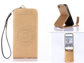 Gambar High Quality Embossing PU Leather Wallet Stand Flip up and downFlip Case Cover Lines For iPhone 6 6S 4.7 inch Case intl