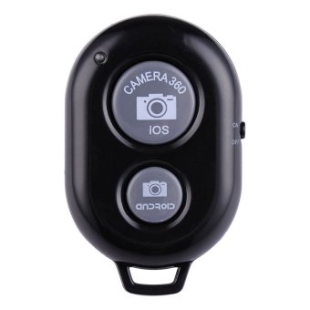 Hitam bluetooth remote untuk mengendalikan alat pengatur cahayakamera iPhone Samsung ios android