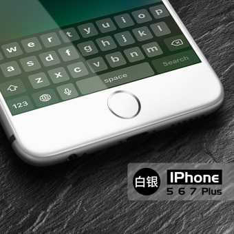 Gambar Home iphone6s kartun ponsel pengenalan logam stiker sidik jari