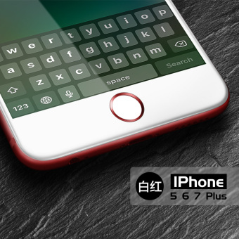 Gambar Home iphone6s kartun ponsel pengenalan logam stiker sidik jari