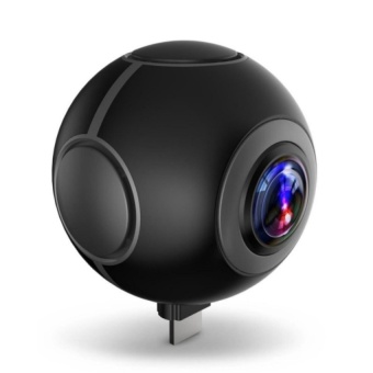 Gambar HOT 360 Degree Dual 3K Lens VR Video Camera RealTimeSeamlessStitching For Android Phone   intl