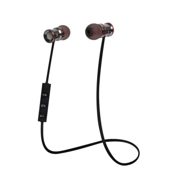 Gambar [HOT] Bluetooth Earphone Magnet Metal Sports Bluetooth Earphone Wireless Earbud Stereo Headset With MicIn ear Earbuds   intl