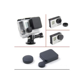 Gambar Housing Case Cover Plus Lens Cap Cover Go Pro Hero 3 3+ Pelindung Lensa dan Casing Aksesoris Action Camera