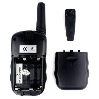 HT Radio Mini Pairs Handy Walkie Talkie With LED Light - T-388 -Hitam June 2018 - 2 HT Radio Mini Pairs Handy Walkie Talkie with LED Light - T-388 -Hitam - 2