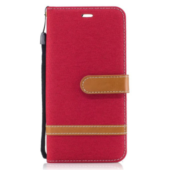 Gambar Huawei p10plus vky al0 denim kain clamshell dompet set ponsel