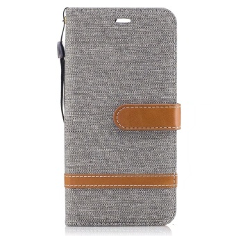 Gambar Huawei p10plus vky al0 denim kain clamshell dompet set ponsel