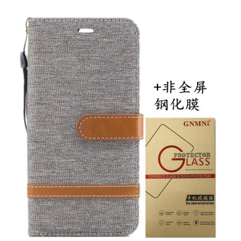 Gambar Huawei p10plus vky al0 denim kain clamshell dompet set ponsel