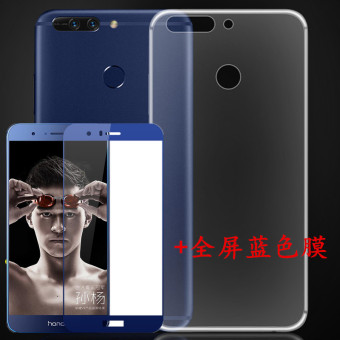 Gambar Huawei v9 duk al20 stf al00 transparan pelindung lengan silikon lembut telepon shell