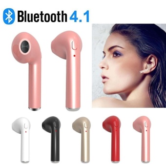 Gambar I7 Mini Wireless Bluetooth Headset Headphone Stylish Sports StereoMusic Earphone For IPhone   intl