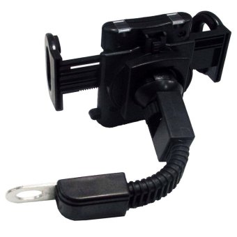 Icantiq Motor Phone Holder Motor Jepit untuk Spion motor  GPS Phone Holder for Motorcycles - Hitam