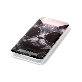 Moonmini Case for Lenovo Vibe C A2020 Lightweight Soft Silicon Back Case - Cat - intl