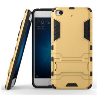 Logam mewah Bumper bingkai dan kaca penutup belakang PC untuk Samsung Galaxy S4 (Silver)