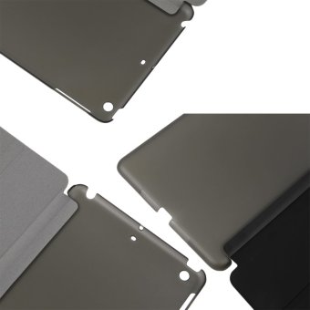 Detail Gambar OH PU Leather Plastic Ultrathin Tri-fold Cover Stand for Apple iPad Mini