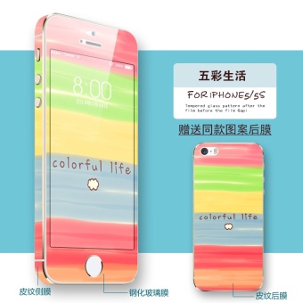Gambar Iphone5s Apel telepon baja pelindung layar pelindung layar pelindung layar kaca pelindung layar