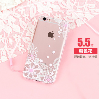 Gambar IPhone6Plus 6plus Silikon Apple ID Lega Transparan Set Handphone Shell