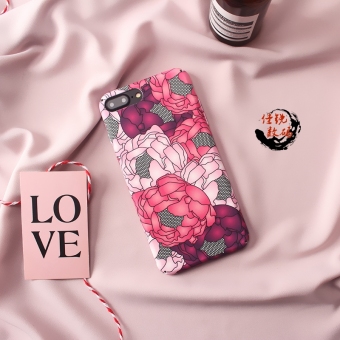 Gambar Iphone6s 7plus bunga sastra apel telepon shell