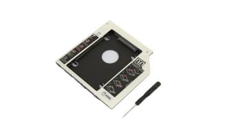Gambar jiechuan Hard Drive Disk Caddy For 9.5mm Universal LaptopCD DVD ROM Optical Bay(Silver)