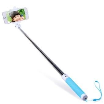 JOR Stretch Bluetooth Phone Accessory V3.0 Selfile Camera Monopod for outerdoor with 270 Degrees Rotatable (Blue) - intl  