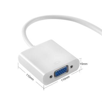 Kabel Adapter Mini Displayport Soket Layar Ke VGA: Untuk Apple Macbook PC M-VGA  