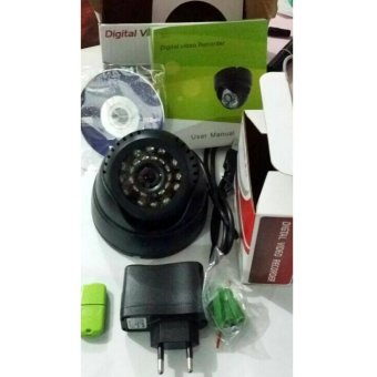 Gambar Kamera CCTV Micro SD Tanpa DVR Portable Paket Lengkap   Hitam