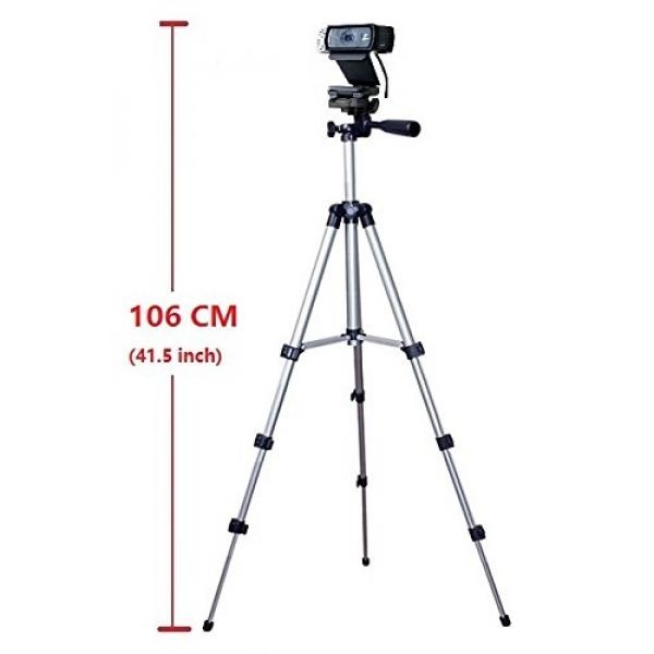 Kamera Profesional Tripod Mount Holder Berdiri untuk Logitech Webcam C930 C920 C615-Silver-Intl